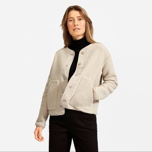 Everlane The Renew Teddy Liner in Ivory